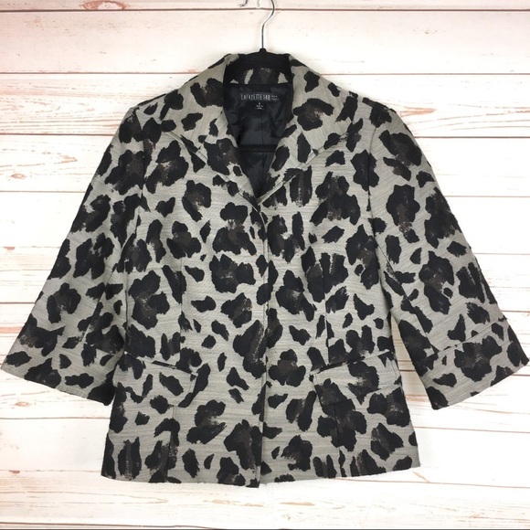 Lafayette 148 New York Animal Print Blazer Jacket - Picture 6 of 8